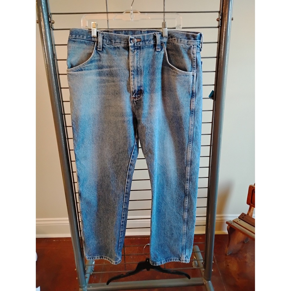 Rustler Mens‎ Regular Fit Straight Leg Jeans Medium Wash 87619SW 38x27